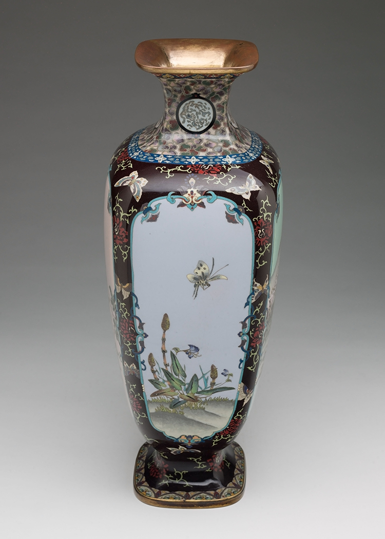 A Large Japanese Cloisonné Enamel 'Landscape' Vase, Early 20th Century by  Japanese Art