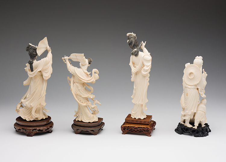 Four Chinese Ivory Carved Figures, circa 1955 par  Chinese Art