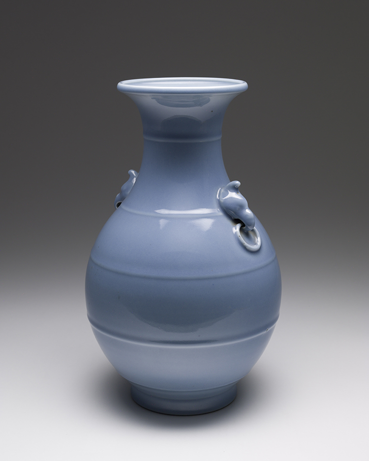 A Chinese Sky Blue Glazed Hu Vase, Republican Period (1911 - 1949) by  Chinese Art
