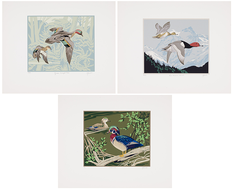 Birds of Canada: Eight Serigraphs of Canadian Native Birds par Alfred Joseph (A.J.) Casson