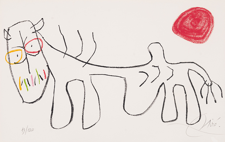Seven plates from "L'enfance d'Ubu" par Joan Miró