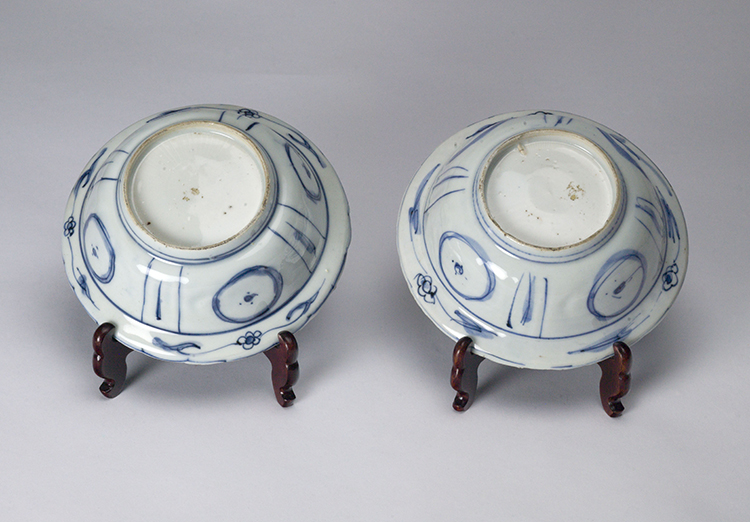 Two Chinese Blue and White Kraak Bowls, 17th Century by  Chinese Art