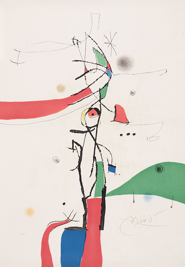 Demi-mondaine à sa fenêtre par Joan Miró