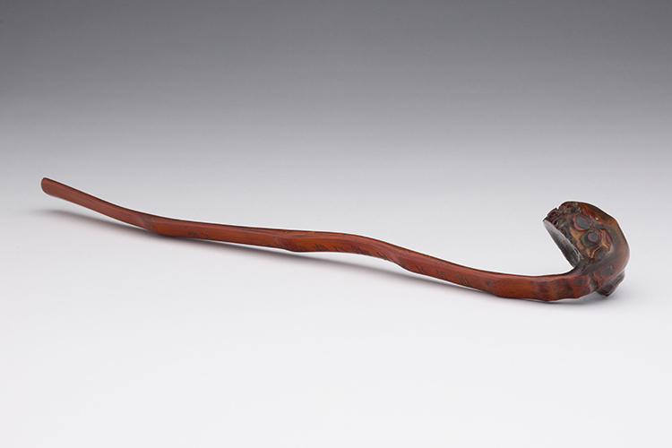A Rare Chinese Bamboo Carved and Inscribed Ruyi Sceptre, Signed Muan, 19th Century or earlier by  Chinese Art