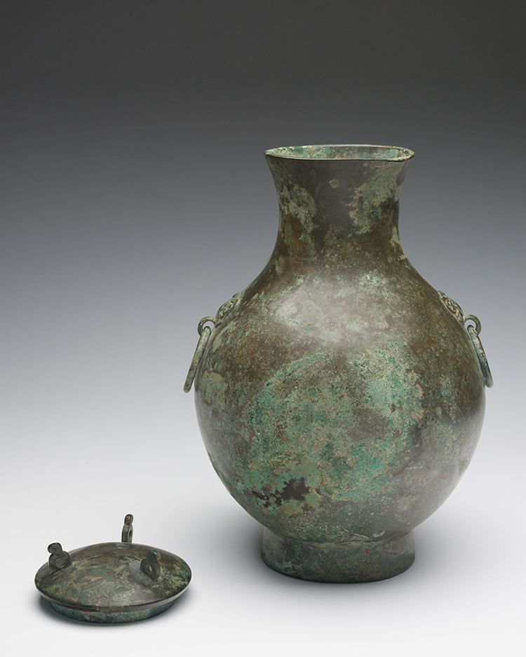 A Chinese Bronze Vase and Cover, Hu
Han Dynasty (206 BC – 220 AD) by  Chinese Art