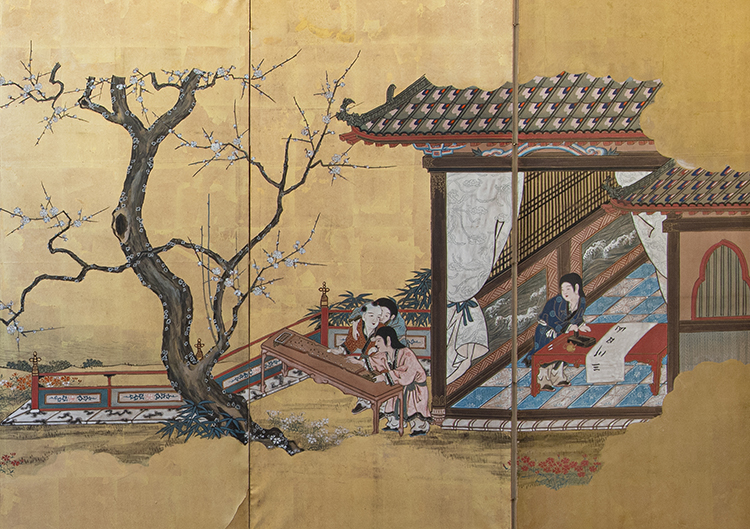 Japanese Folding Screen, Late 19th to Early 20th Century by  Japanese Art