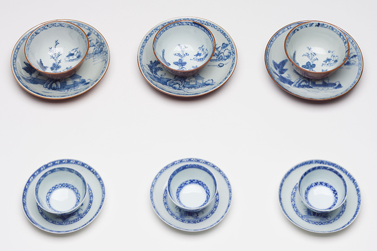 Six Pairs of Chinese Export Nanking Cargo Cups and Saucers, c. 1750 by  Chinese Art