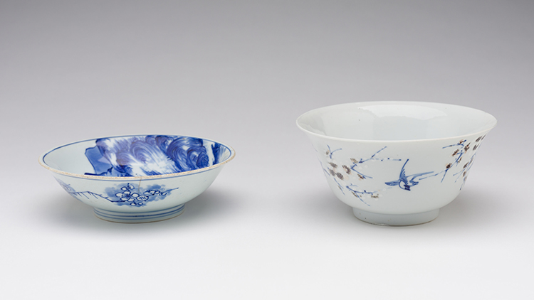 Two Chinese Blue and White Bowls, 16th/17th Century by  Chinese Art