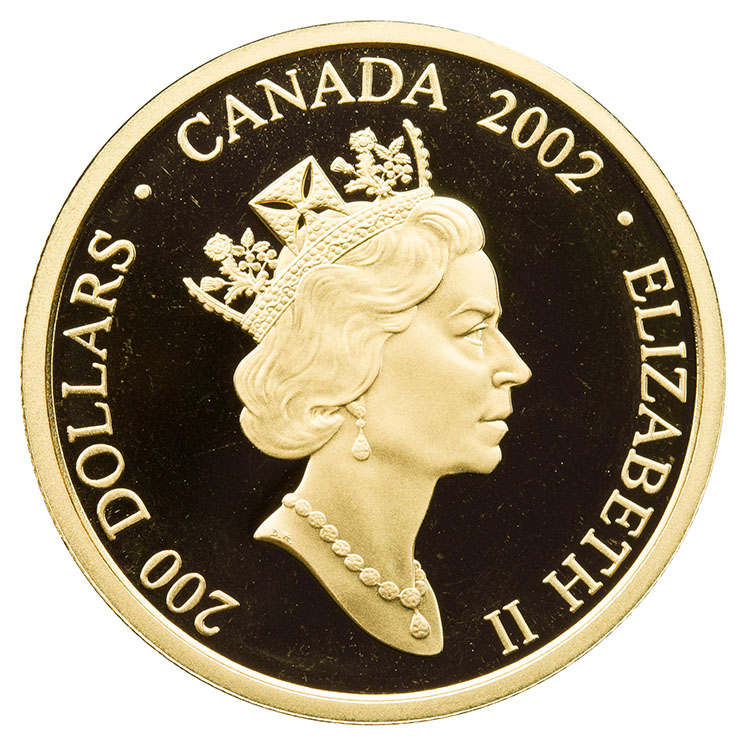 Elizabeth II Gold Proof 200 Dollars 2002, “The Jack Pine – Tom Thomson” par  Canada