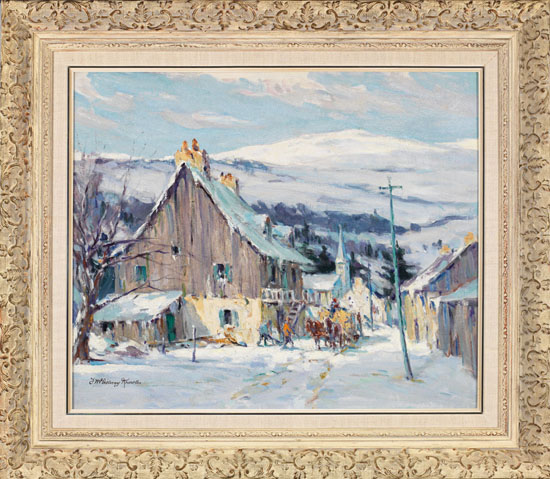 Village in Winter par Farquhar McGillivray Strachan Stewart       Knowles