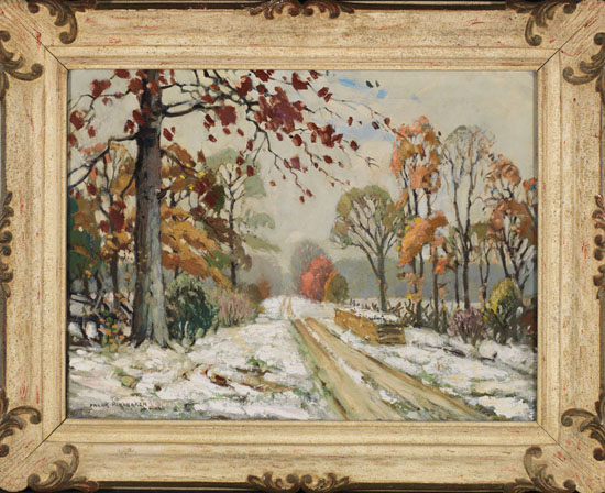 Fall Scene with Roadway by Frank Shirley Panabaker