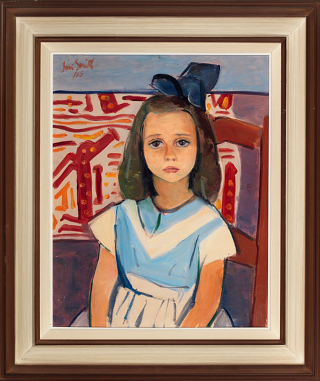 Girl with Ribbon Bow by Jori (Marjorie) Smith