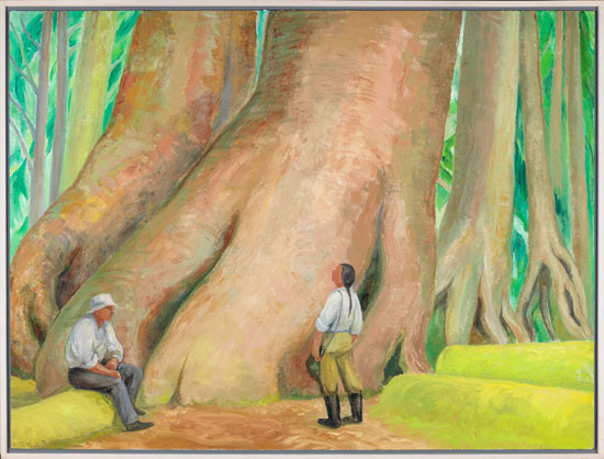 Cumshewa Woods With Naturalists by Doris Jean McCarthy