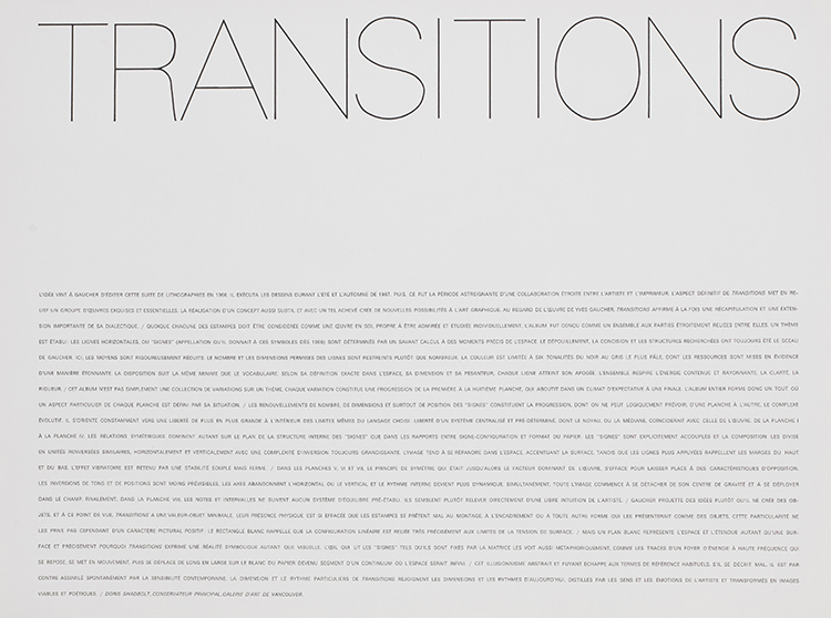Transitions by Yves Gaucher