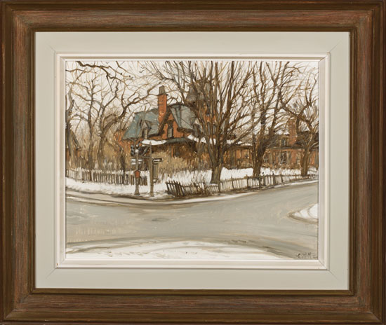 Victorian House at Côte St. Antoine and Victoria, Westmount, PQ par John Geoffrey Caruthers Little