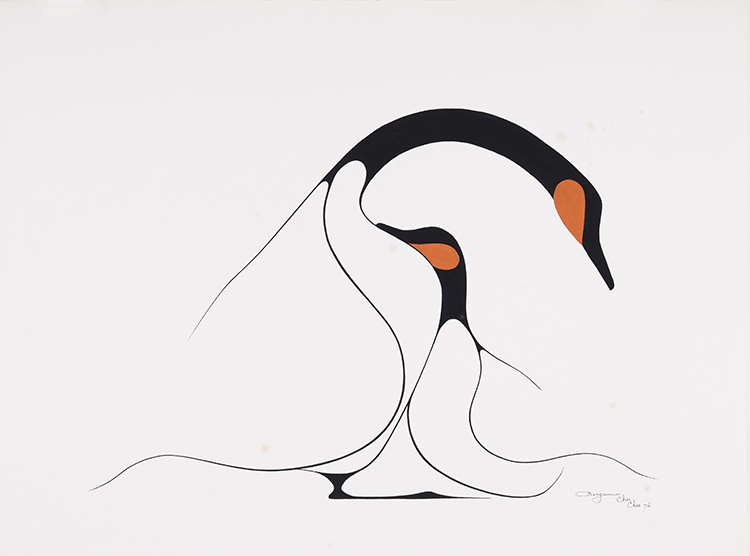 Two Geese Standing par Benjamin Chee Chee