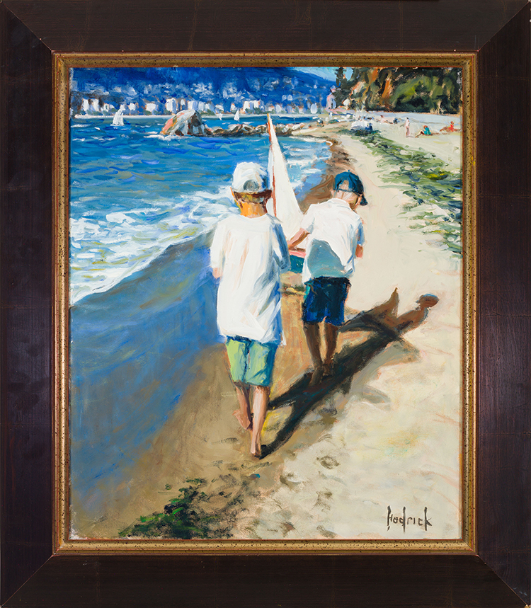 Sailors on Third Beach par Ron Hedrick