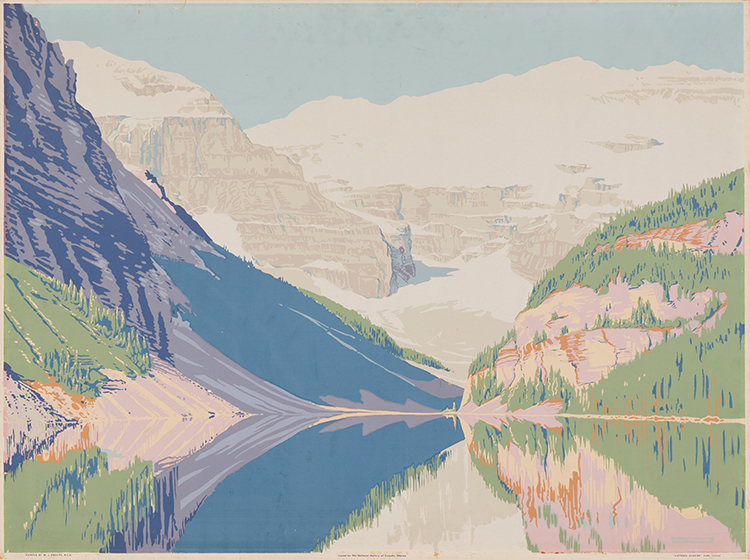 Victoria Glacier par Walter Joseph (W.J.) Phillips