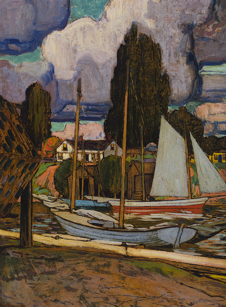 Harbour Scene by Attributed to James Edward Hervey MacDonald