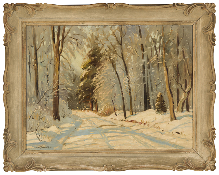 Snow Covered Lane par Frank Shirley Panabaker