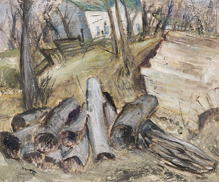 Log Pile by Walter Hawley Yarwood