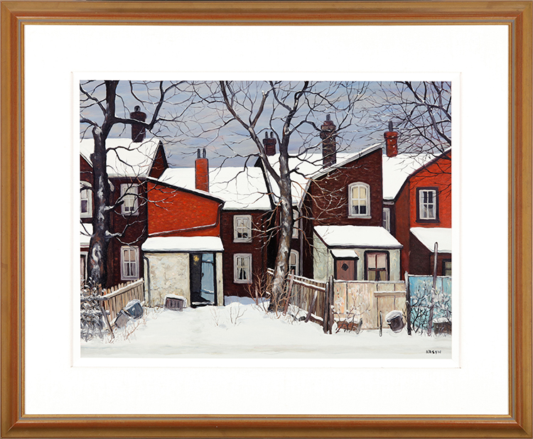 Back Yard on a Winter Day by John Kasyn