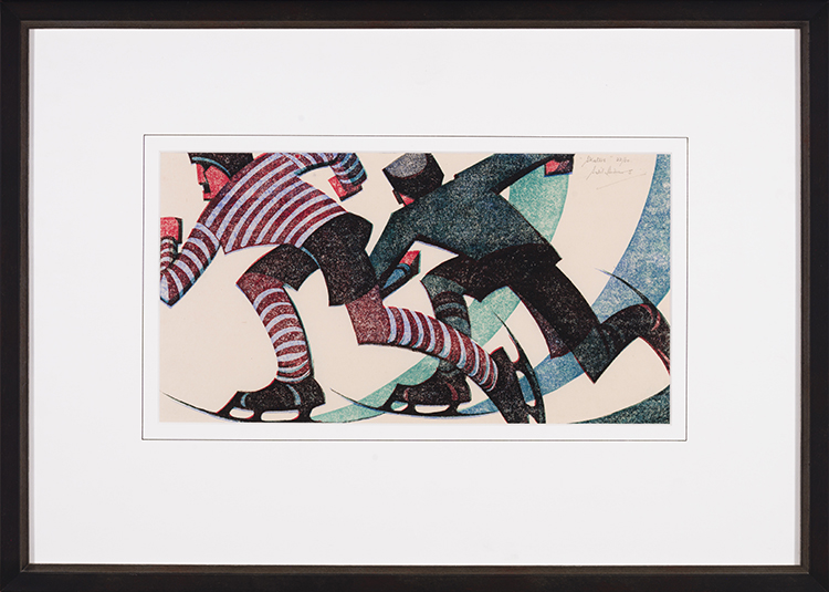 Skaters by Sybil Andrews