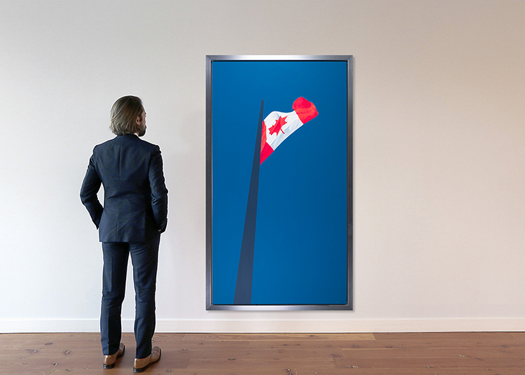 Painted Flag by Charles Pachter