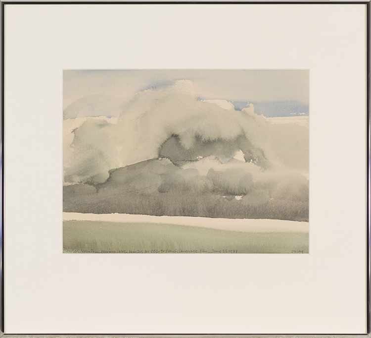 Clouded Mountains, Harrison Lake par Toni (Norman) Onley