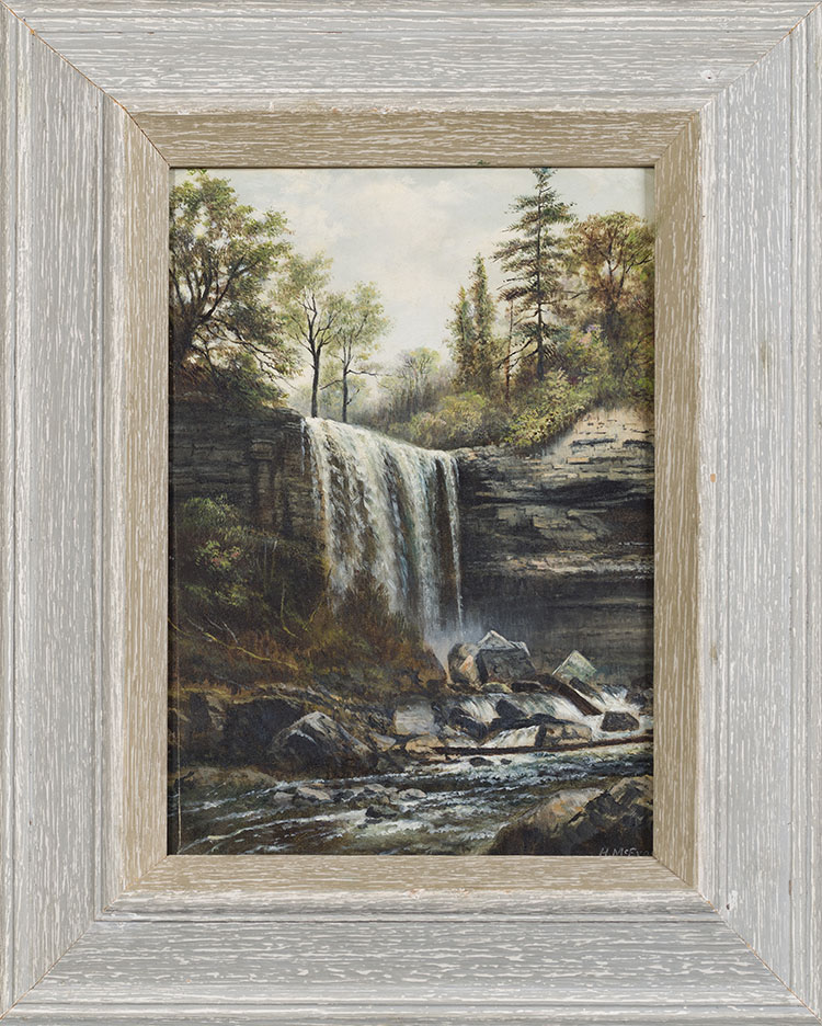 Websters Falls near Dundas Ontario 1908 par Harry (Henry) Nesbitt McEvoy