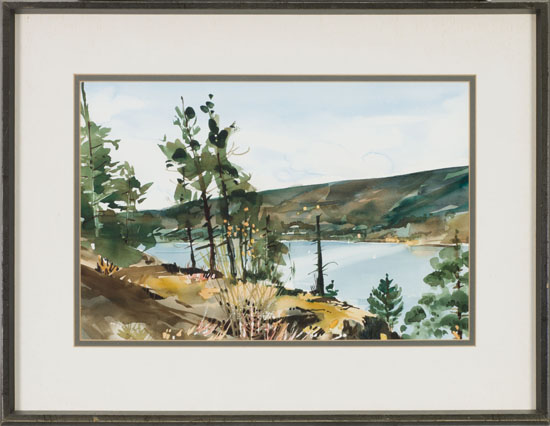 Edge of Cliff, Okanagan Lake par Jack Hambleton