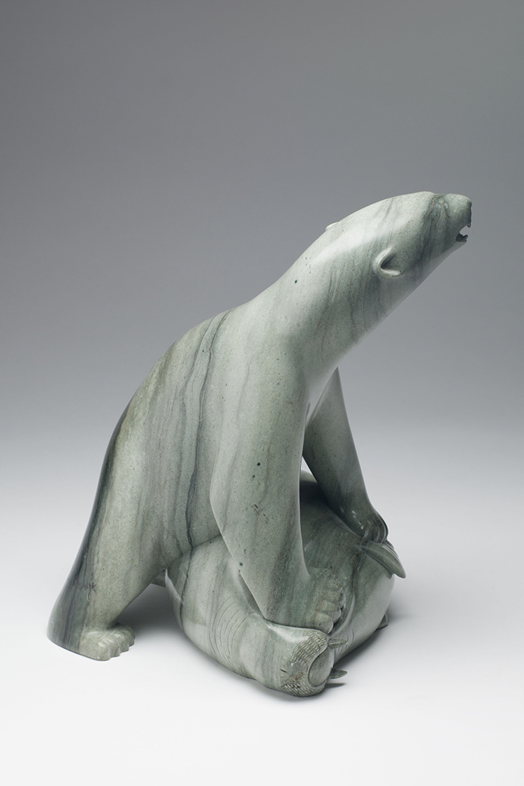 Polar Bear and Walrus by Unidentified Inuit Artist