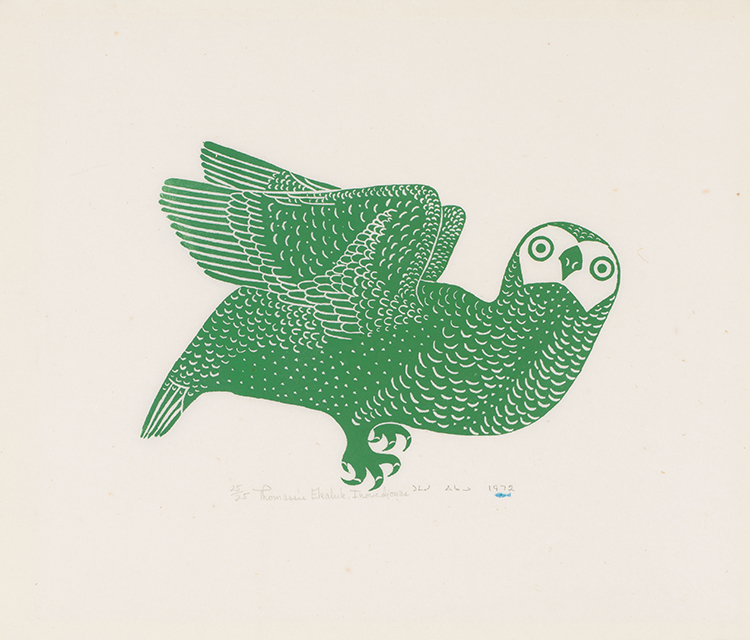 Green Owl by Thomassie Echalook