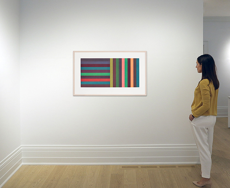 Horizontal Colour Bands and Vertical Colour Bands II by Sol LeWitt