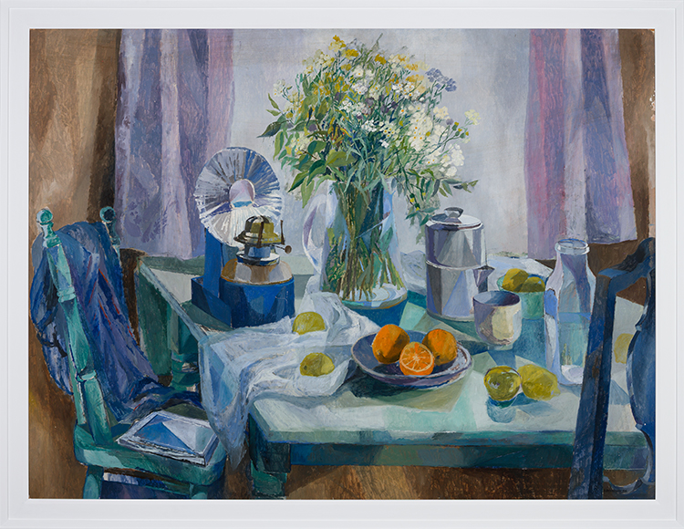 Still Life with Flowers and Oranges by Betty Roodish Goodwin