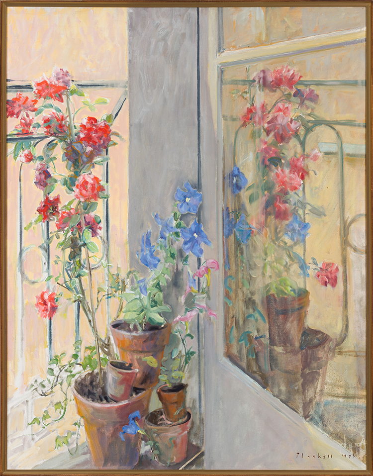 Balcony Flowers (2) by Joseph Francis (Joe) Plaskett