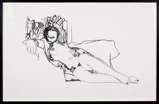 Monica Nude with Matisse par Tom Wesselmann