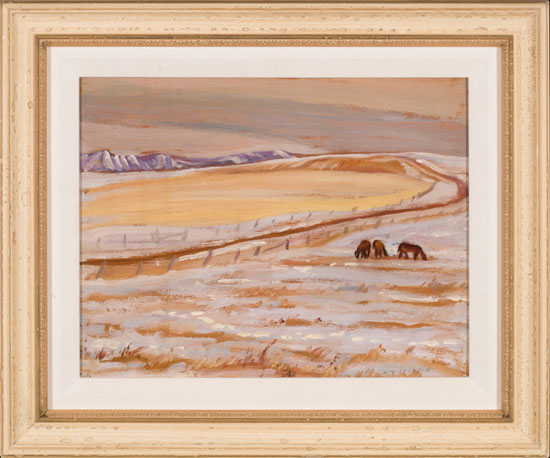 Early Snow, Alberta / Untitled (verso) par Alexander Young (A.Y.) Jackson