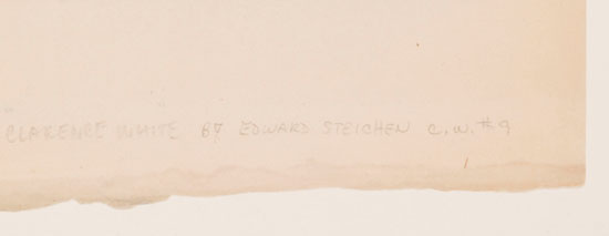 Clarence White par Edward Steichen