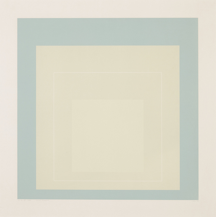 WLS - VII (from White Line Squares) par Josef Albers