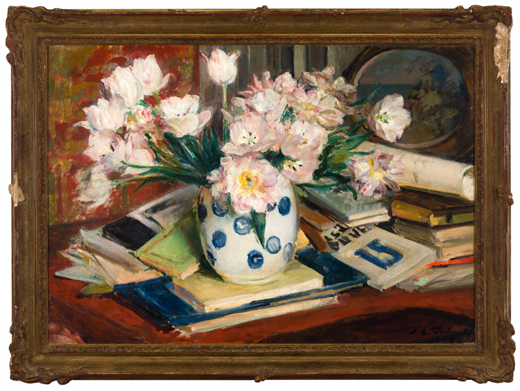 Still Life with Flowers by Jacques-Emile Blanche