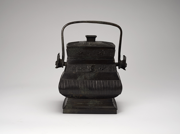 A Chinese Archaistic Bronze Incribed Vase, Fangyou, 17th/18th Century by  Chinese Art
