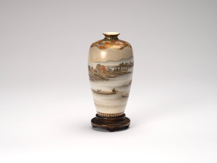 A Japanese Satsuma 'Landscape' Vase, Meiji Period, Circa 1900 par Yabu Meizan
