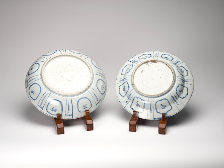 Two Chinese Blue and White Kraak Dishes, Ming Dynasty, Wanli Period (1572-1620) by  Chinese Art