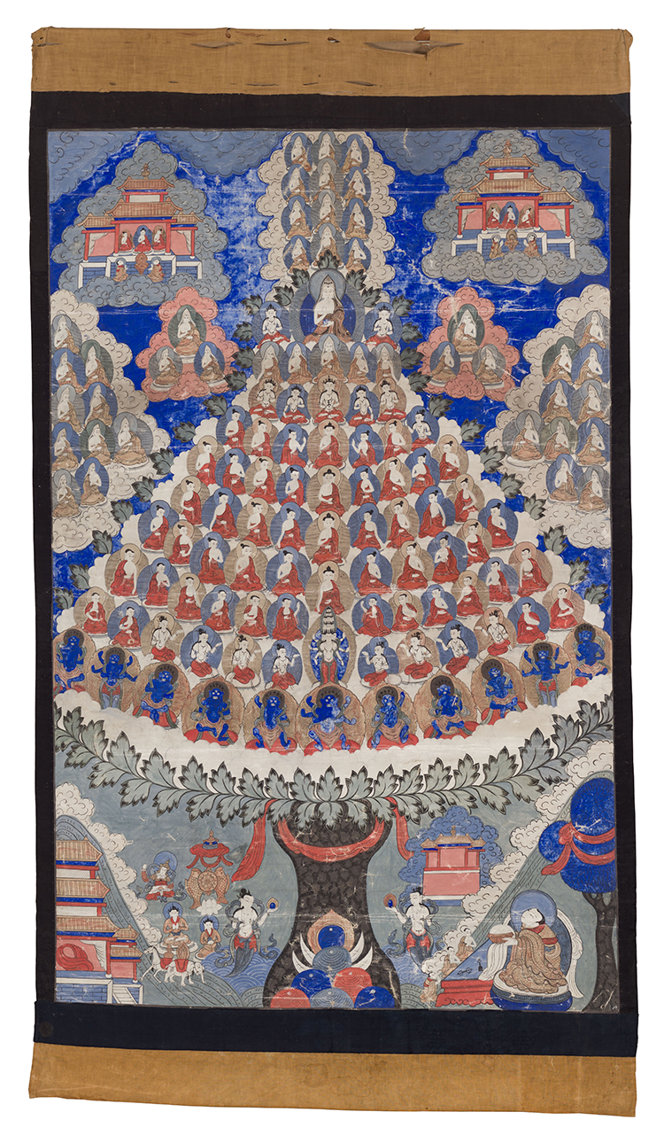 A Large Tibetan Thangka of a Refuge Tree, 19th/20th Century by Tibetan Art