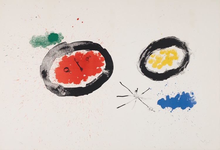 Star Head (Derrière le miroir no. 128) by Joan Miró
