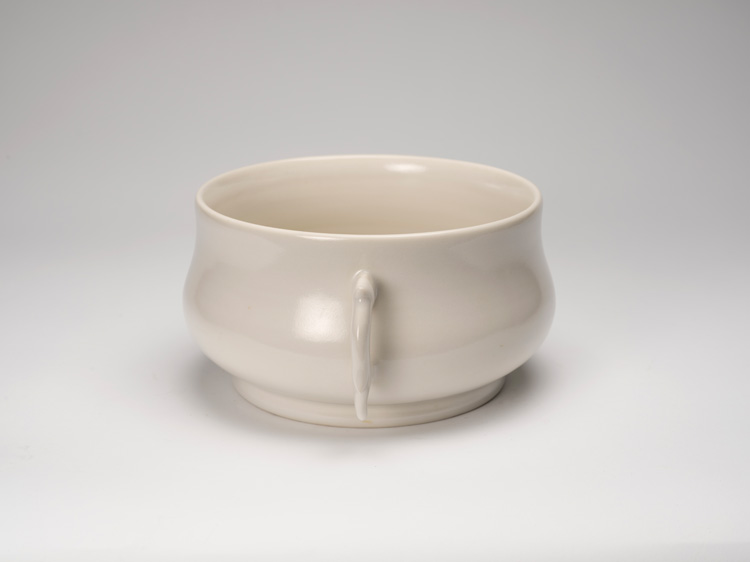 A Chinese White Glazed Bombé Form Censer, Republican Perio by  Chinese Art