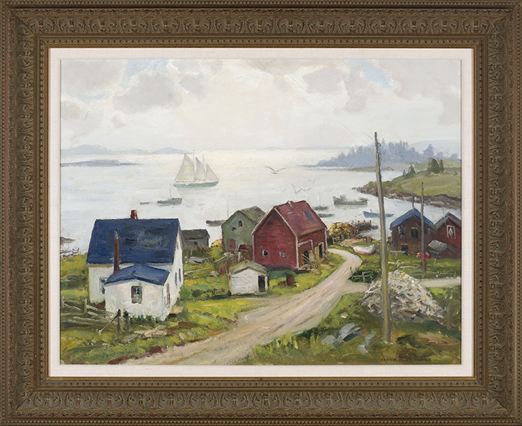 Harbour Village, Nova Scotia par Frank Shirley Panabaker