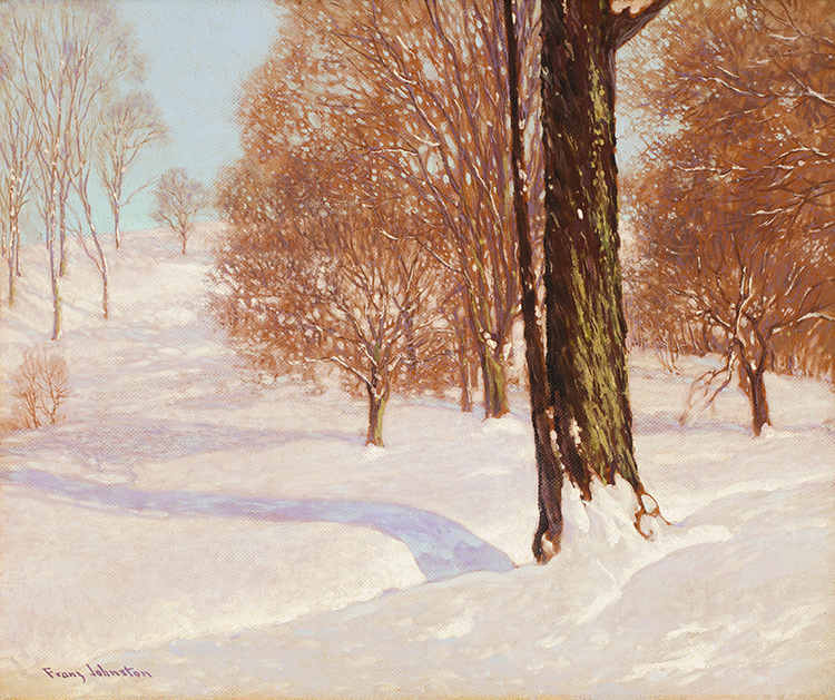 Snow in the Valley by Frank Hans (Franz) Johnston