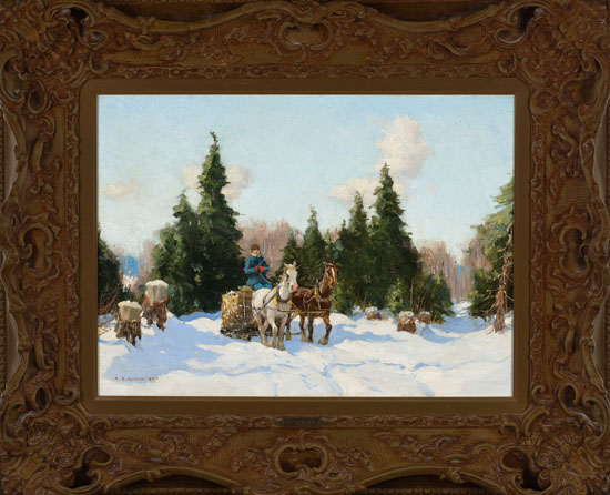 Logging in Winter par Frederick Simpson Coburn
